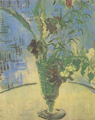 Vincent Van Gogh Still life:Glass with Wild Flowers (nn04) Norge oil painting art
